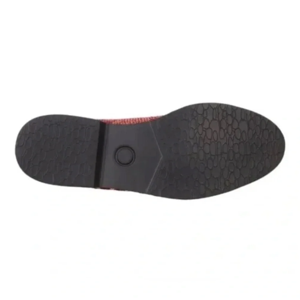 NEW Free People Textile Atlas Chelsea Boot in Burgundy Red Kilim size 6 - Picture 7 of 8